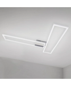 Plafoniera led "frame" dimmerabile con telecomando, 4400 lm